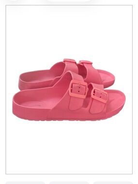 Aquatherm Pink Slip On Buckle Strappy Slides Sandals EU 39